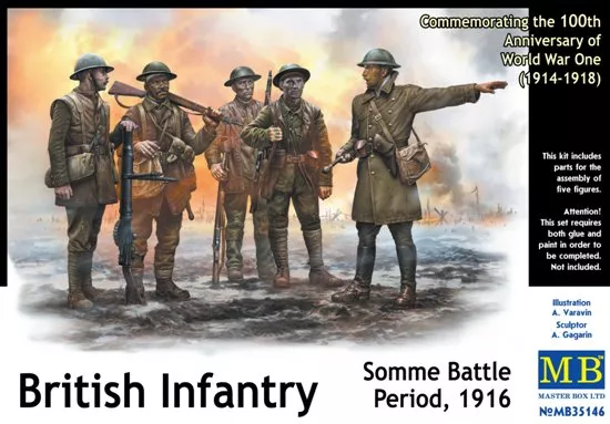 MasterBox - British infantry, Somme battle, 1916 